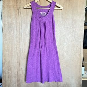 Soybu Bamboo Blend Violet/Crocus Pink Sleeveless Preppy Athleisure Tank Dress XS